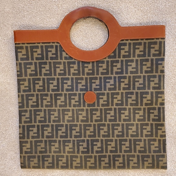 Fendi Handbags - Zucca Fendi Shopper Tote Handbag Purse